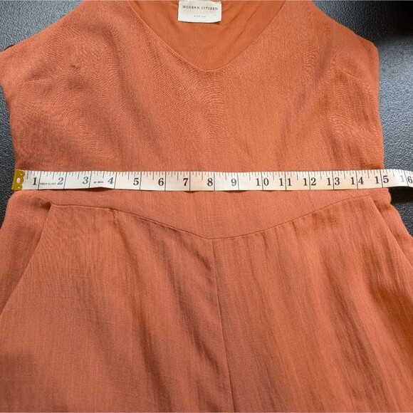 Modern Citizen Wide Leg Jumpsuit Cropped Pockets Size Medium - Picture 5 of 10